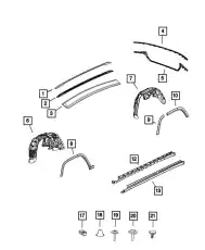 Подкрылок CHRYSLER 68351548AF