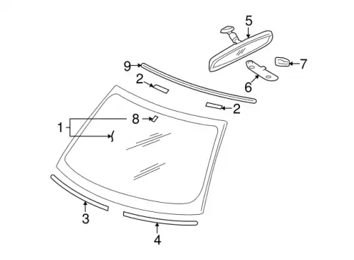 WINDSHIEL WINDSHIELD 6102A219 CHRYSLER