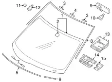 WINDSHIEL WINDSHIELD 6102B069 CHRYSLER