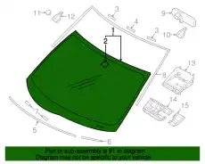 WINDSHIEL WINDSHIELD 6102B069 CHRYSLER