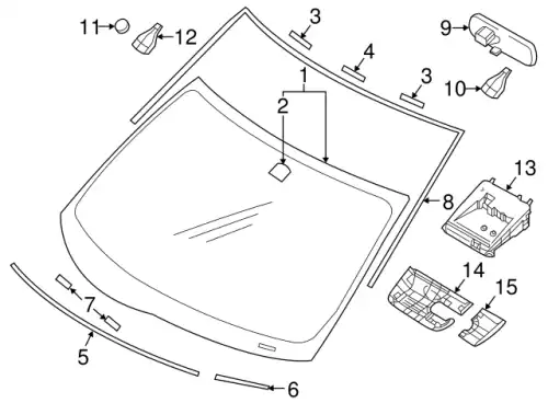WINDSHIEL WINDSHIELD 6102B069 CHRYSLER