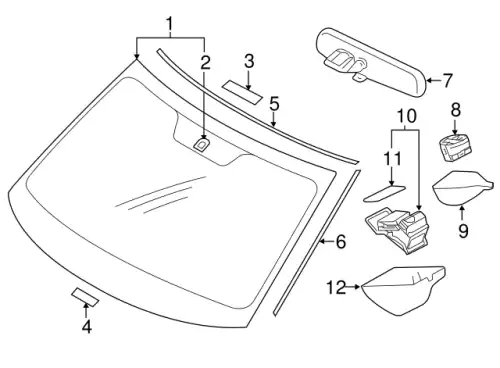 WINDSHIEL-WINDSHIELD 6102A909 CHRYSLER