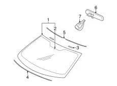 WINDSHIEL-WINDSHIELD 6102B050 CHRYSLER