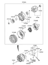 Генератор KIA 37300-23650RU