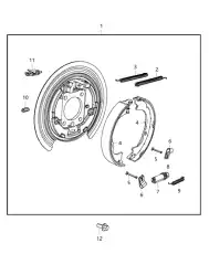 68466362AA СУППОРТ ЗАДНЕГО ДИСКОВОГО ТОРМОЗА CHRYSLER