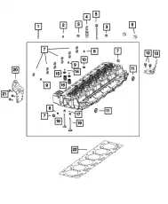 CYLINDER HEAD 68581420AA CHRYSLER