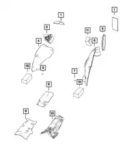 D PILLAR LEFT 68381489AA CHRYSLER