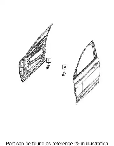 DOOR 68203031AE CHRYSLER