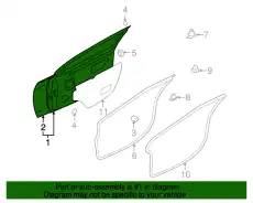 DOOR FR DOOR 5700A480 CHRYSLER