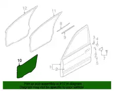 DOOR FR DOOR WATERPR 7265A132 CHRYSLER