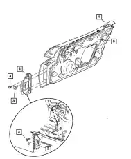 DOOR FRONT 4865592AF CHRYSLER