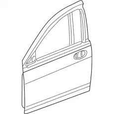 DOOR FRONT 5074154AI CHRYSLER