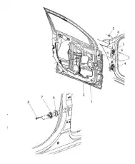 DOOR FRONT 5074154AI CHRYSLER