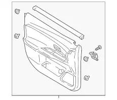 DOOR FRONT 7221B923YD CHRYSLER