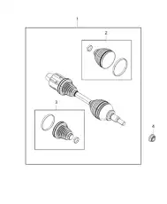 Привод в сборе 68028398AC CHRYSLER
