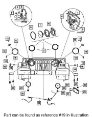 Указатель поворота 55156489AB CHRYSLER