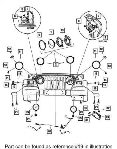 Указатель поворота 55156489AB CHRYSLER