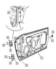 DOOR-FRONT 68101217AC CHRYSLER