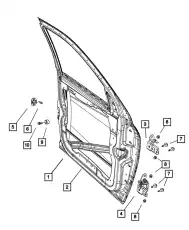DOOR-FRONT 68144735AG CHRYSLER
