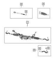 RACK AND PINION 68499164AA CHRYSLER