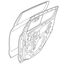 DOOR-RR DOOR 5730B404 CHRYSLER