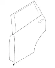 DOOR-RR DOOR 5730B421 CHRYSLER