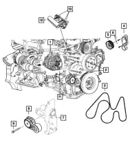 Генератор CHRYSLER 04801311AF