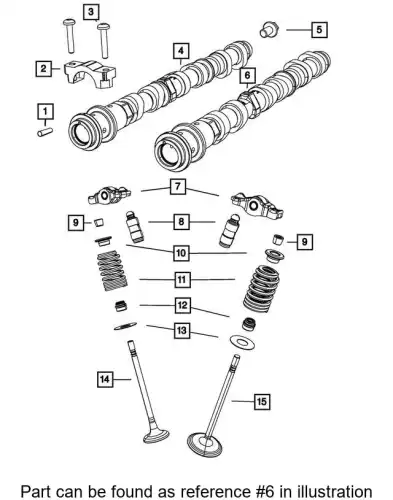 Распредвал CHRYSLER 68088711AC