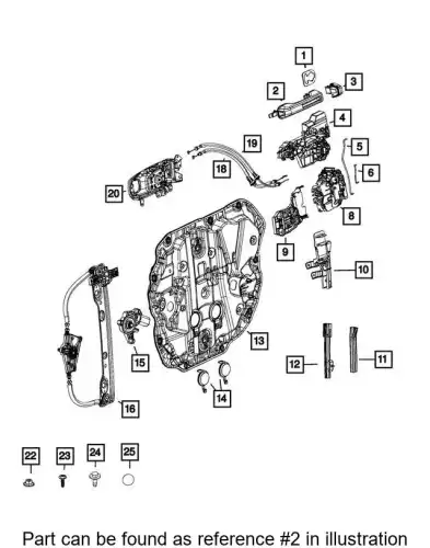 Ручка двери CHRYSLER 68282348AD