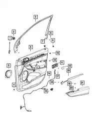FRONT DOOR 68349453AC CHRYSLER
