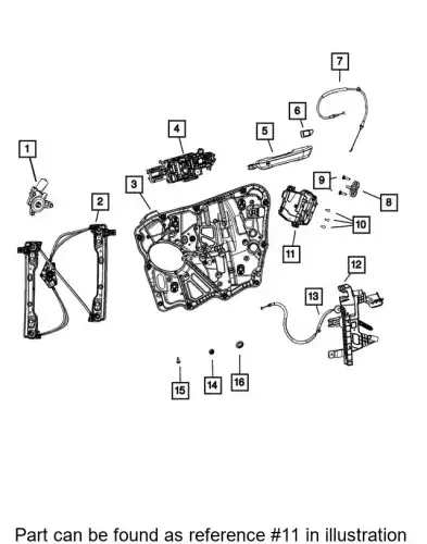 FRONT DOOR 68526612AC CHRYSLER