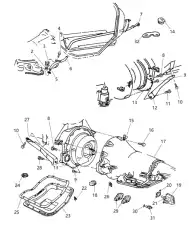 Прокладка масляного поддона CHRYSLER 2464324AD