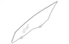 GLASS FR DOOR WINDOW 5706A947 CHRYSLER