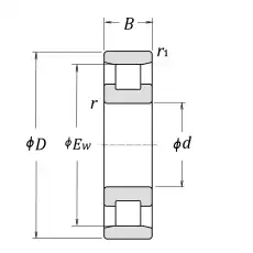 Подшипник N312M NSK