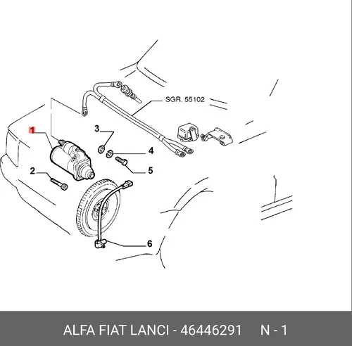 Стартер LANCIA 46446291