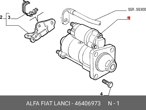 Стартер LANCIA 46406973