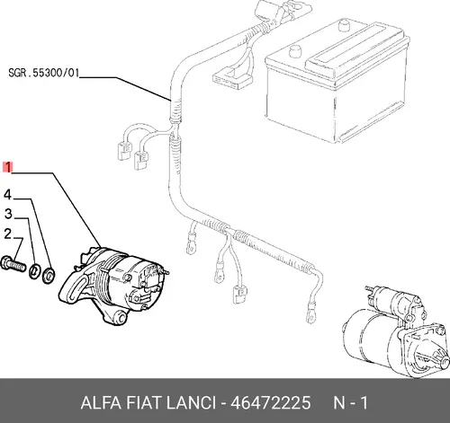 Генератор LANCIA 46472225