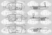 Тормозные колодки дисковые SASIC 6216183
