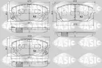 Тормозные колодки дисковые SASIC 6216214