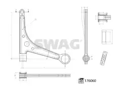 Рычаг подвески SWAG 33 10 3276