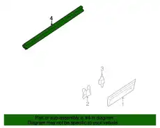 Уплотнитель паза стекла чёрный satinschwarz 1E0847345  B41 VAG