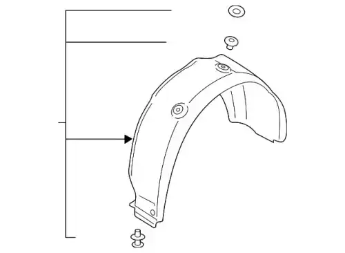 BRACKET, FENDER SPLASH SHIELD '86821J3000 MOBIS