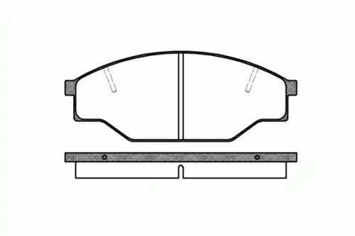 Тормозные колодки дисковые передняя ось REMSA 0197.10