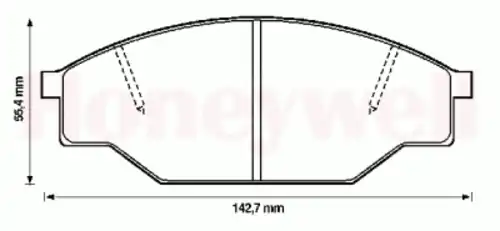 Тормозные колодки дисковые BENDIX 572363B