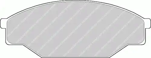 Тормозные колодки дисковые передняя ось FERODO FDB318