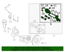 Тормозной суппорт 58190P2A00 HYUNDAI