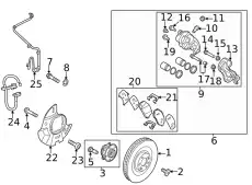 Тормозной суппорт 58190P2A00 HYUNDAI