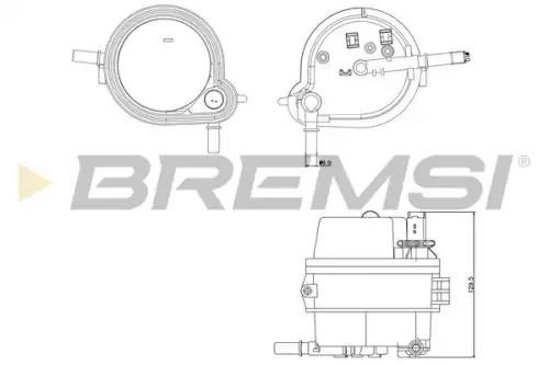 Топливный фильтр FE0160 BREMSI