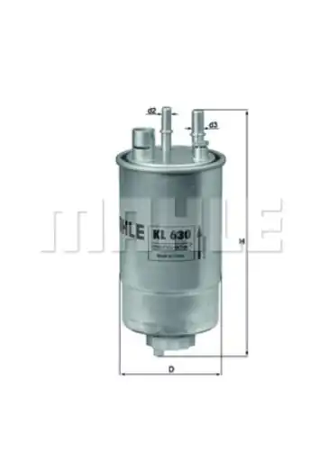 Топливный фильтр MAHLE KL 630