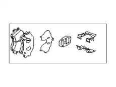 колодки дисковые торм. перед. Niss 725191631 SUBARU
